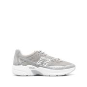 Givenchy Grå Sneakers Mesh Läder Trim Gray, Herr