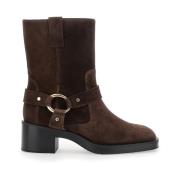 Stuart Weitzman Brun JAX Bootie Stövlar Brown, Dam