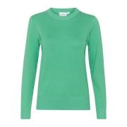 Saint Tropez Grön Pullover Tröja Gumdrop Stil Green, Dam