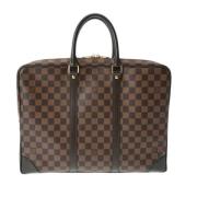 Louis Vuitton Vintage Pre-owned Canvas portfljer Brown, Dam