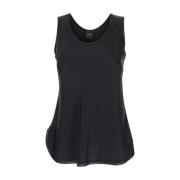 Plain Units Svart Crewneck Tank Top Black, Dam