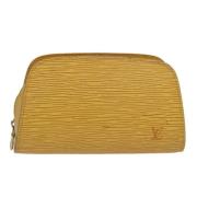 Louis Vuitton Vintage Pre-owned Laeder axelremsvskor Yellow, Dam