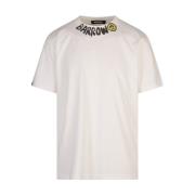 Barrow Vit T-shirt med Smile Print White, Herr