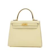 Hermès Vintage Pre-owned Laeder handvskor Beige, Dam