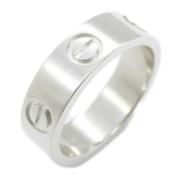 Cartier Vintage Pre-owned Platina ringar Gray, Unisex