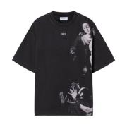 Off White Svarta T-shirts och Polos Black, Herr