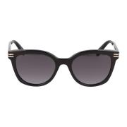 Bvlgari Stiliga solglasögon med acetatram Black, Unisex