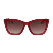 Bvlgari Hexagonala Solglasögon Red, Unisex