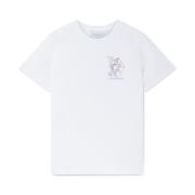 Casablanca Vit Tennis Play T-shirt White, Herr