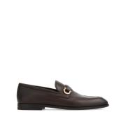 Salvatore Ferragamo Brun Kalvläder Metallband Sula Brown, Herr