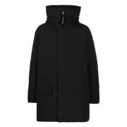 Canada Goose Svart Vinter Parka Huva Kappa Black, Herr