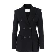 Sportmax Svart Ull Blazer Adamo Black, Dam