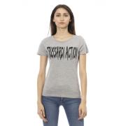 Trussardi Kortärmad Rund Hals T-shirt Gray, Dam