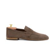 Duca di Morrone Suede Brown Loafers Vår/Sommar Kollektion Brown, Herr