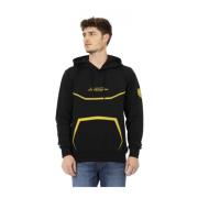 Automobili Lamborghini Hoodie med präglade logodetaljer Black, Herr