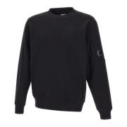 C.p. Company Svart Bomullsweatshirt med CP-lins Black, Herr