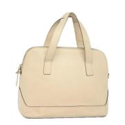 Celine Vintage Pre-owned Laeder handvskor Beige, Dam