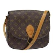 Louis Vuitton Vintage Pre-owned Canvas axelremsvskor Brown, Dam