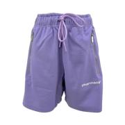 Pharmacy Industry Bermuda Shorts med Logo Print Purple, Dam