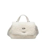 Zanellato Dolly Baby Faux Fur Postväska White, Dam