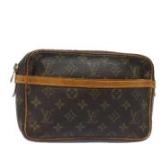 Louis Vuitton Vintage Pre-owned Canvas kuvertvskor Brown, Dam