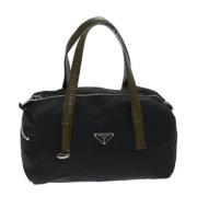 Prada Vintage Pre-owned Nylon handvskor Black, Dam