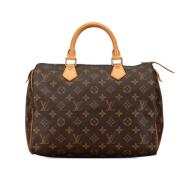 Louis Vuitton Vintage Pre-owned Canvas handvskor Brown, Dam