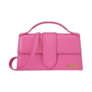 Jacquemus Neon Pink Crossbody Väska Pink, Dam