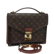 Louis Vuitton Vintage Pre-owned Canvas handvskor Brown, Dam