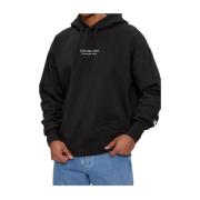 Calvin Klein Illusion Logo Hoodie Black, Herr