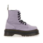 Dr. Martens Lila Stövlar - Klassisk Stil Purple, Dam