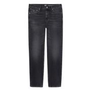 Tommy Hilfiger Svarta Slim Fit Straight Cut Jeans Black, Herr