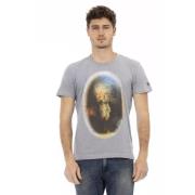 Trussardi Stiligt Grtt Bomullsblandat T-shirt Gray, Herr