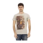 Trussardi Kortärmad Rund Hals T-shirt Beige, Herr