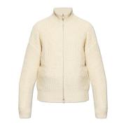 Jil Sander Cardigan med ståkrage Beige, Herr