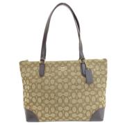 Coach Pre-owned Pre-owned Canvas totevskor Beige, Dam