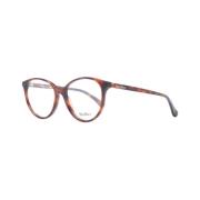 Max Mara Bruna Runda Plastiska Optiska Ramar Brown, Dam