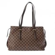 Louis Vuitton Vintage Pre-owned Tyg axelremsvskor Brown, Dam