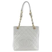 Chanel Vintage Pre-owned Laeder chanel-vskor White, Dam