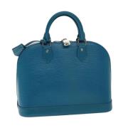 Louis Vuitton Vintage Pre-owned Laeder handvskor Blue, Dam