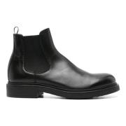 Officine Creative Läder Chelsea-stövlar med 4 cm klack Black, Herr