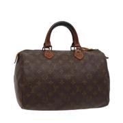 Louis Vuitton Vintage Pre-owned Canvas handvskor Brown, Dam