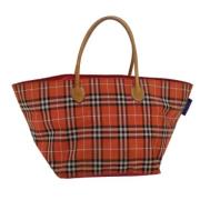 Burberry Vintage Pre-owned Nylon totevskor Orange, Dam