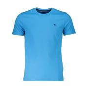 Harmont & Blaine Broderad Crew Neck T-shirt Blue, Herr