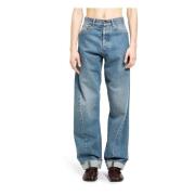 Maison Margiela Denim Twisted Side Seam Jeans Blue, Herr