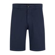 Hugo Boss Slim Chino Shorts för Män Blue, Herr