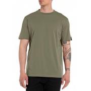 Replay Herr Logo T-shirt Green, Herr