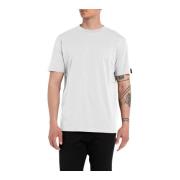 Replay Herr Logo T-shirt White, Herr