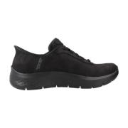 Skechers Flex Walk Sneakers - Mali Black, Dam