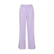 InWear Lavendel Wide Leg Byxor Purple, Dam